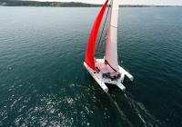 udsigt ovenfra trimaran neel 45 sejler